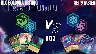 DLC Bologna Testing Glue vs Blurple Disney Lorcana Gameplay Competitive Bo3