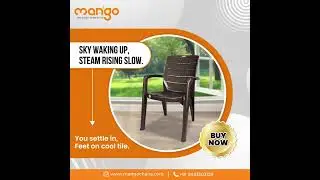 Turn Mornings Into a Vibe ☀️ | Shop Ergonomic Balcony Chairs by Mango Chairs #plasticfurniture