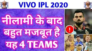 IPL 2020 : TOP 4 STRONGEST TEAMS OF IPL 2020 | IPL 2020 की 4 सबसे मजबूत टीमे