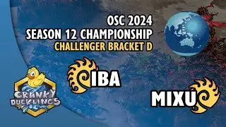 Iba vs Mixu - ZvZ | OSC S12 Championship: Challenger Bracket D | OSC Elite Tournament
