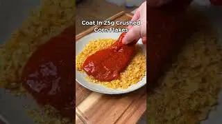 Healthy KFC ZINGER STACKER (recipe in description) #shorts