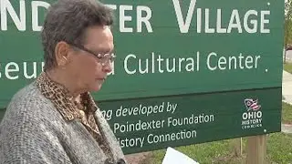 Local foundation unveils new sign for Poindexter Village museum