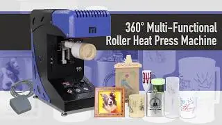 how to use Mecolour 360° Multi-Functional Roller Heat Press Machine steps by steps?
