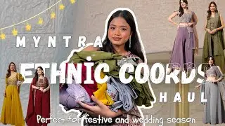 Myntra ethnic coord sets haul😍Festive outfit inspo 2025✨Ethnic coord sets haul❤️