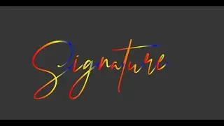 Signature font