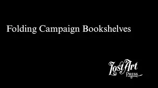 Folding Campaign Bookshelves