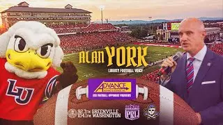 Liberty Flames voice Alan York on the matchup with ECU Football at Williams Stadium in Lynchburg, VA