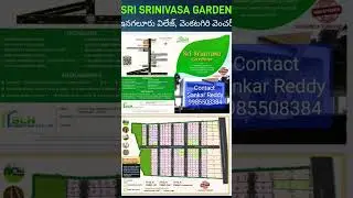 Any one plan to buy investment plots, please contact Sankar Reddy- 9985508384