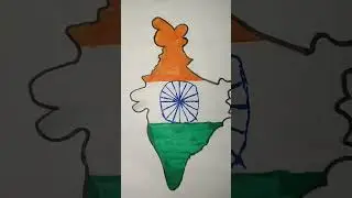 A Indian map drawing #alltypedrawing #youtubeshorts #trending #drawing #all#art @alltypesdrawing53