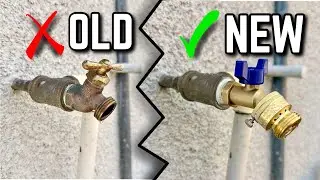 How To Replace Hose Spigot  | 1/4 Turn Hose Bib With Vacuum Break Code Compliant