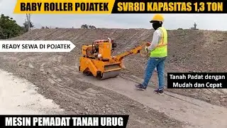 Baby Roller SVR8D kapasitas 1,3 ton, getar aktif, Ready sewa di POJATEK