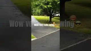 Very safe😎 #shorts #memes #funny #trending #swing #donottrythisathome #safe