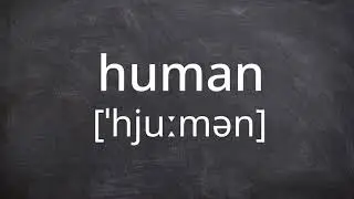 HUMAN   Pronunciation in American English