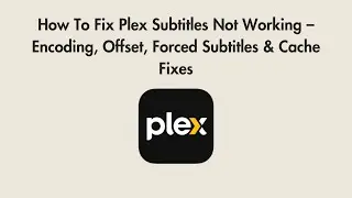 How To Fix Plex Subtitles Not Working &ndash; Encoding, Offset, Forced Subtitles & Cache Fixes