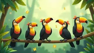 Dschungel-Beat: Tukan-Z&auml;hlung 1️⃣2️⃣3️⃣4️⃣5️⃣ | Interaktives Musikvideo f&uuml;r Kinder!