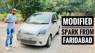Modified Chevrolet Spark With Projector Headlamps & Fog Lamps | Spark's Custom Interior | Musafir