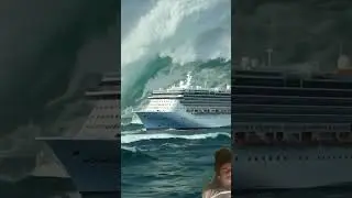How dangerous is that massive waves behind the ship #massivewave#dangerous #ship #stormterror