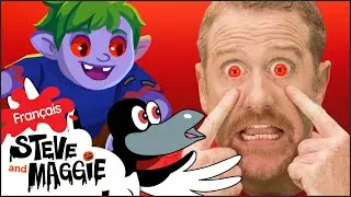 Chanson du train des monstres d’Halloween pour les enfants ET PLUS avec Steve et Maggie Français