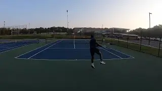 Early Morning Baseline Swingin'! Tennis Practice Highlights