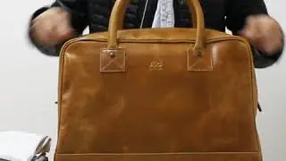 WALDORF URBAN SPORT BAG IN COGNAC LEATHER