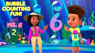 Count Bubbles 1 to 10 with Ms. E | Preschool Counting Fun with Movement | Ms. E's Learning Adventure