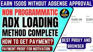 Non Programmatic AdX Loading Method 🔥 Earn Money without AdSense Approve Website 2024 Guide