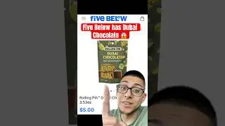 Five Below has Dubai chocolate 😱 #dubaichocolate #dubai #chocolate #chocolatebar #candy #fivebelow