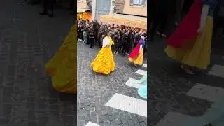🔥 &ldquo;Epic Global Beats & Street Magic in Piazza del Popolo!&rdquo; #MarchingBandMagic #StreetPerformers