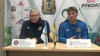 Пресс конференция после матча Водник   Енисей, 20 января 2015 года