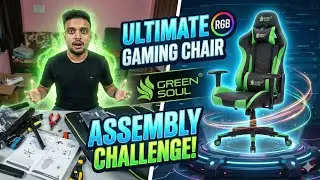 ULTIMATE Gaming Setup Upgrade! ⚡️ Green Soul RGB Chair Unboxing & Assembly Review