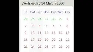 Ten Year Calendar