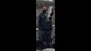 Bass Fishing on a Very Cold Day