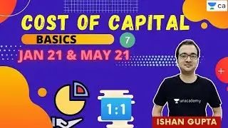 Cost of Capital | Basics - Jan'21 & May'21 | Unacademy CA Intermediate Group 2 | Ishan Gupta