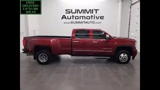 2018 GMC SIERRA 3500 DENALI LONGBOX DURAMAX DIESEL RED QUARTZ WALKAROUND OVERVIEW REVIEW 12641Z SOLD