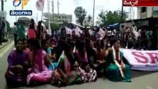 SFI Stages Protest | For Degree College in Medchal Dist