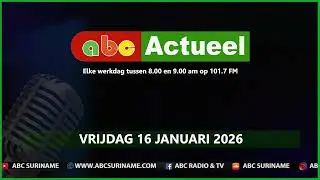 ABC Actueel vrijdag 16 januari 2026