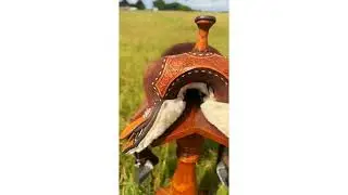 Hilason Saddle | Genuine American Leather | Hand-Tooled Western Craftsmanship