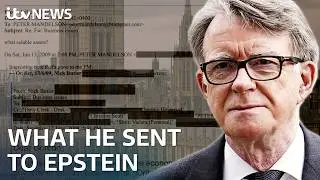 Police review accusations Lord Mandelson sent government information to Epstein | ITV News