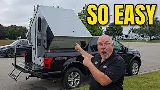 Демонстрация установки автодома Aliner Switchback Camper.