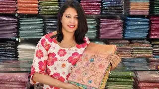 SILKY SALWAR MATERIAL WITH FLORAL PRINT 