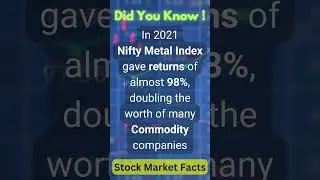 Stock Market Facts #30 Nifty Metal Index Run
