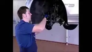 How to replace the hub with the bearing of the front wheel Mercedes-Benz W204