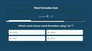 Word Formation Quiz | Improve Vocabulary & English Skills