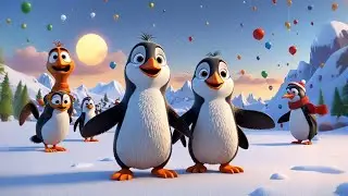 Polly Penguin Eats a Pie | Fun Food Song for Kids | Nursery Rhymes and Baby Songs