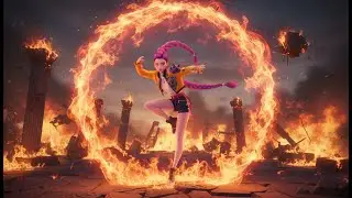 K-POP Magic Animation | Three Girls With Superpowers Dance to Save the World