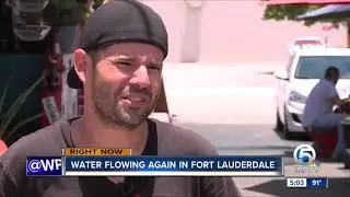 Water service restored to all customers in Fort Lauderdale following widespread outage