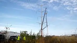 Reconductoring Project Using Robotic Arm - Timelapse