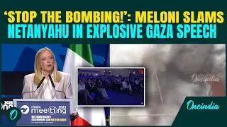 VIDEO: Huge Applause as Meloni BLASTS Israel For KILLING Journalists in Gaza; Slams Netanyahu