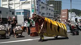 2024・5月3日・宮城県気仙沼市・和太鼓・虎舞・打ばやし大競演「海潮音（みしおね）」・気仙沼太鼓連合「和」・気仙沼海の市