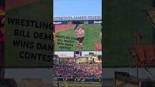 Pro Wrestling Star Bill DeMott wins dance contest at Savannah Bananas game #dance #wrestling #fyp